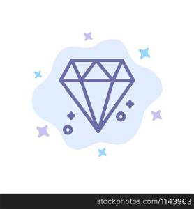 Diamond, Canada, Jewel Blue Icon on Abstract Cloud Background