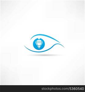 diamond eyes icon
