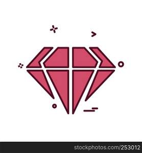Diamond icon design vector