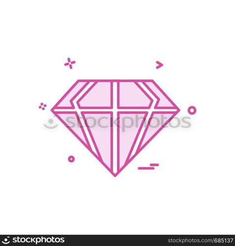 Diamond icon design vector