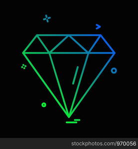 Diamond icon design vector