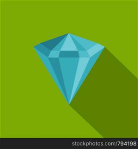 Diamond icon. Flat illustration of diamond vector icon for web. Diamond icon, flat style