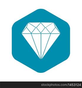 Diamond icon. Simple illustration of diamond vector icon for web. Diamond icon, simple style