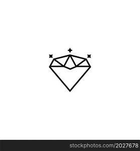 Diamond icon vector illustration logo design.