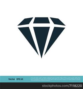 Diamond Icon Vector Logo Template Illustration Design. Vector EPS 10.