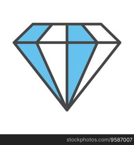 Diamond icon vector on trendy design