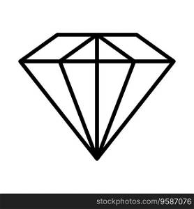 Diamond icon vector on trendy design