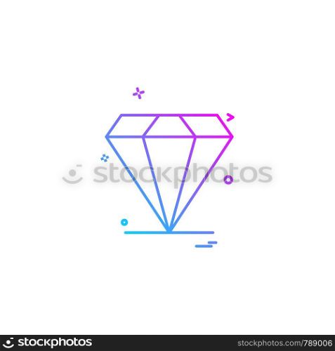 Diamond jewel icon design vector