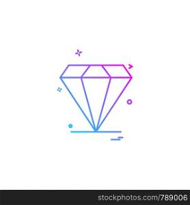 Diamond jewel icon design vector