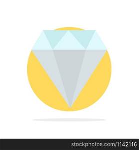 Diamond, Jewel, Jewelry, Gam Abstract Circle Background Flat color Icon