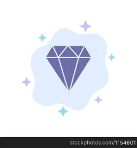 Diamond, Jewel, Jewelry, Gam Blue Icon on Abstract Cloud Background