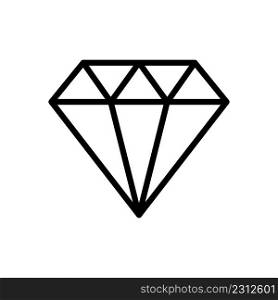 Diamond line icon