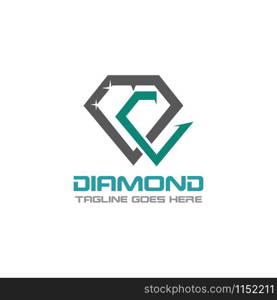 Diamond Logo Template Design, Emblem, Concept Design, Creative icon