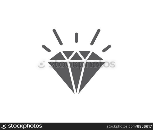 Diamond Logo Template vector icon. Diamond Logo Template vector icon illustration design