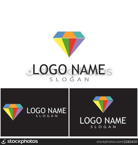 Diamond Logo Template vector icon illustration design