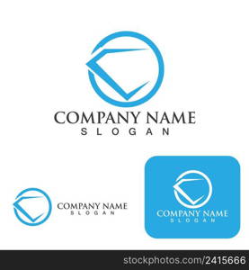 Diamond Logo Template vector icon illustration design