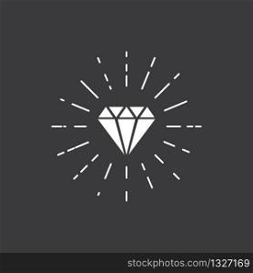 Diamond logo vector icon illustration design template