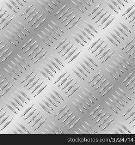 Diamond metal plate seamless vector pattern.