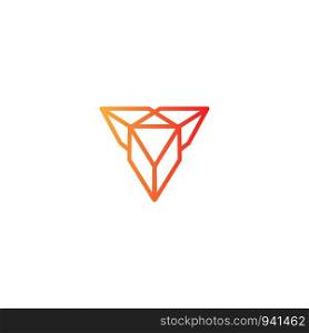 diamond monoline logo vector illustration icon element - vector. diamond monoline logo vector illustration icon element