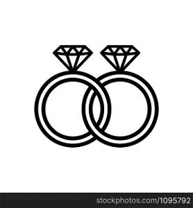 diamond ring icon vector design template