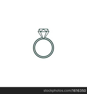 Diamond Ring icon vector design template illustration