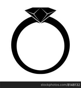 Diamond Ring icon vector design template illustration
