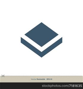 Diamond Shape Box Vector Logo Template Illustration Design. Vector EPS 10.