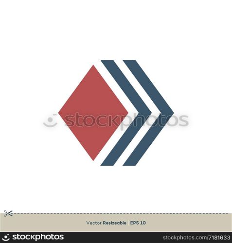 Diamond Shape Vector Logo Template Illustration Design. Vector EPS 10.