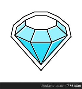 diamond slot game color icon vector. diamond slot game sign. isolated symbol illustration. diamond slot game color icon vector illustration