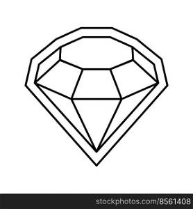 diamond slot game line icon vector. diamond slot game sign. isolated contour symbol black illustration. diamond slot game line icon vector illustration