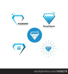 Diamond vector icon illustration design template