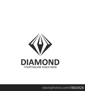 Diamond vector icon illustration design template
