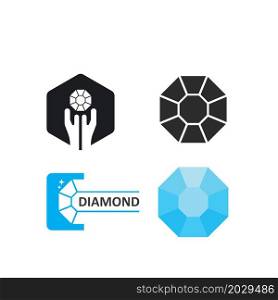Diamond vector icon illustration design template
