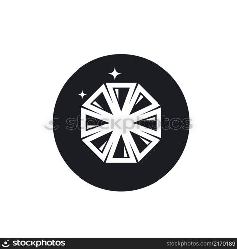 Diamond vector icon illustration design template