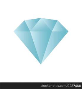 Diamond vector icon isolated on white background