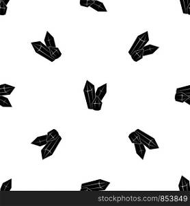 Diamonds pattern repeat seamless in black color for any design. Vector geometric illustration. Diamonds pattern seamless black