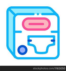 Diaper Device Icon Vector. Outline Diaper Device Sign. Isolated Contour Symbol Illustration. Diaper Device Icon Vector Outline Illustration
