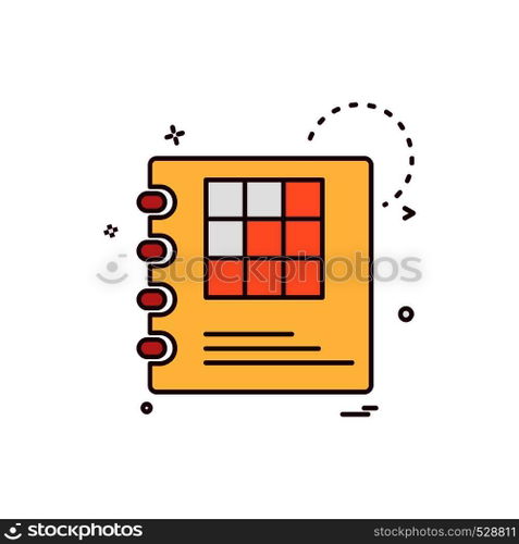 Diary icon design vector