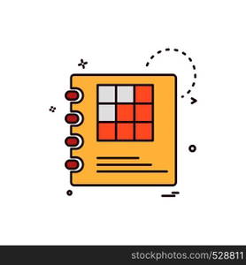 Diary icon design vector