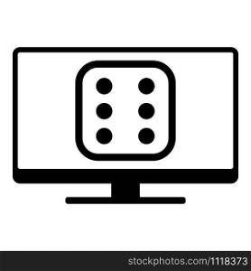 Dice and screen