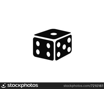 dice cubes icon vector illustration design template