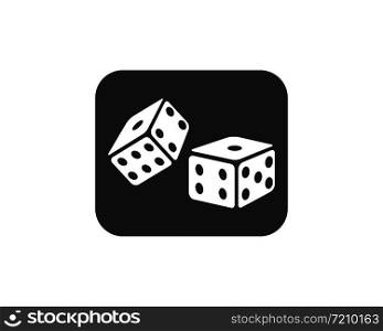dice cubes icon vector illustration design template