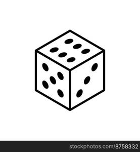 Dice icon vector design templates elegant and simple design