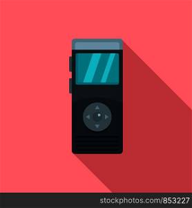 Dictaphone icon. Flat illustration of dictaphone vector icon for web design. Dictaphone icon, flat style