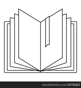 Dictionary icon. Outline illustration of dictionary vector icon for web. Dictionary icon, outline style.