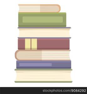 Dictionary stack icon cartoon vector. Book study. School publication. Dictionary stack icon cartoon vector. Book study