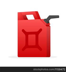Diesel fuel. Red canister isolated on white background. Vector stock illustration. Diesel fuel. Red canister isolated on white background. Vector stock illustration.