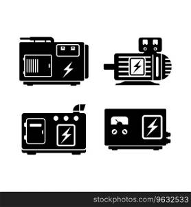 Diesel generator logo icon symbol,illustration design template