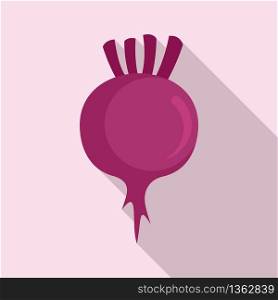 Diet beet icon. Flat illustration of diet beet vector icon for web design. Diet beet icon, flat style