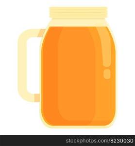 Diet element icon cartoon vector. Carrot juice. Orange fruit. Diet element icon cartoon vector. Carrot juice